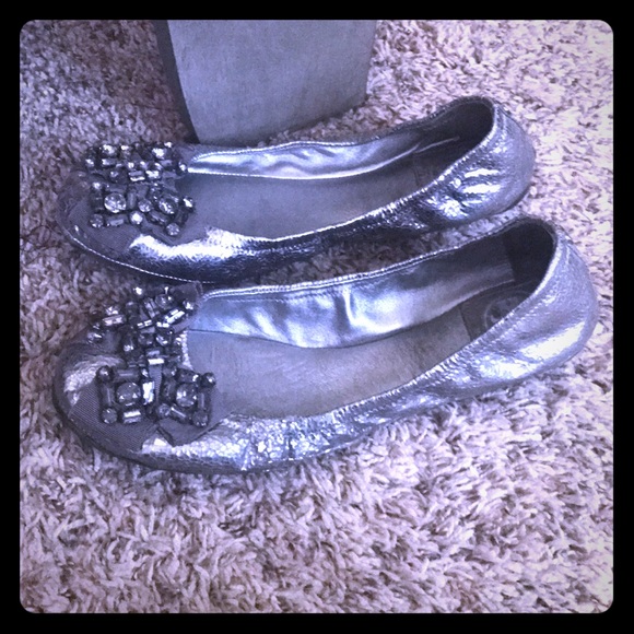 Tory Burch Shoes - Silver Tory Burch Flats Tory Burch Shoes - Silver Tory Burch Flats